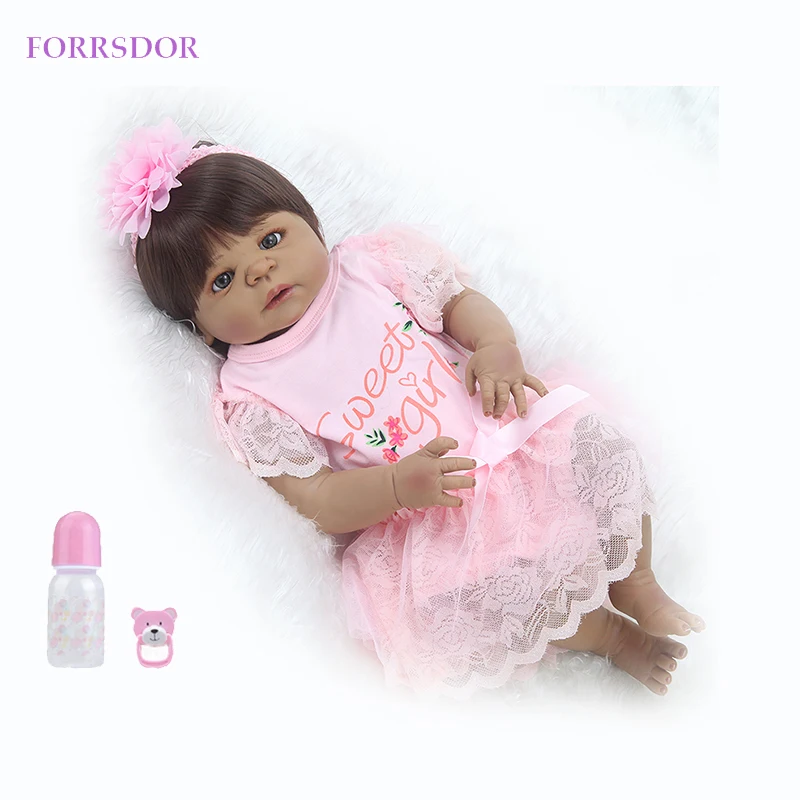 Bonecos 22'ɻlack reborn baby имя характеристики всего пластика моделирования детская