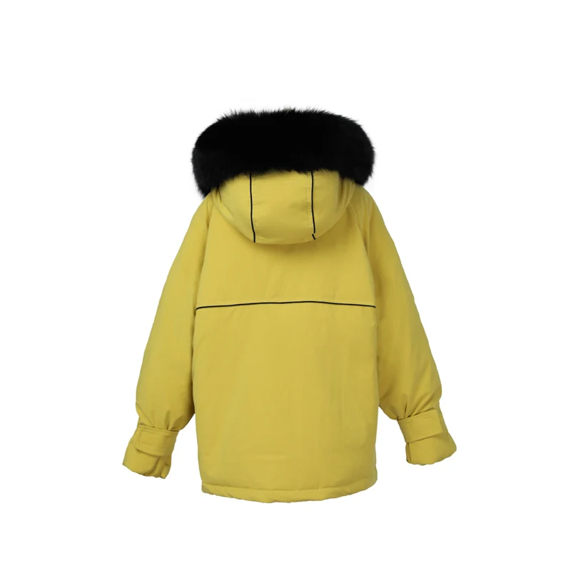 Женская утолщенная куртка с длинным рукавом, теплое пуховое хлопковое пальто с капюшоном, длинное зимнее повседневное пальто с хлопковой подкладкой, большой размер 2XL