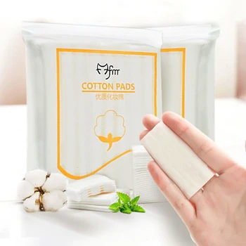 

222Pcs Disposable Makeup Cotton Pads Double-sided Rectangle Facial Cotton Pads Soft Makeup Remover Pads Makeup Tools