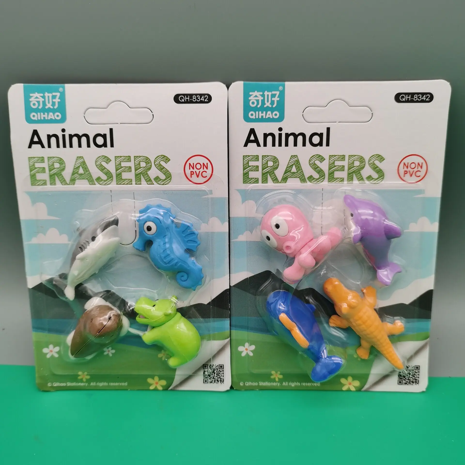 Animal Eraser Hippocampus Dolphin Crocodile Walrus Cartoon Cute Toy
