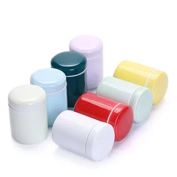 

Mini ceramic tea cans small sealed cans hardcover wake up tea cans storage box gift box set can be customized LOGO
