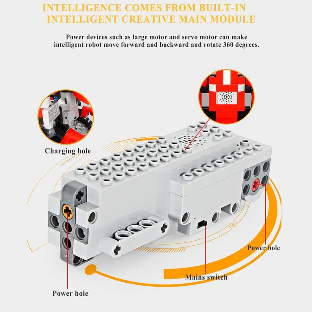 RC App Control Robot New Technic Motor Function Robot Set Building Blocks Bricks Assembly Boys Girls Kids Toys Christmas Gifts