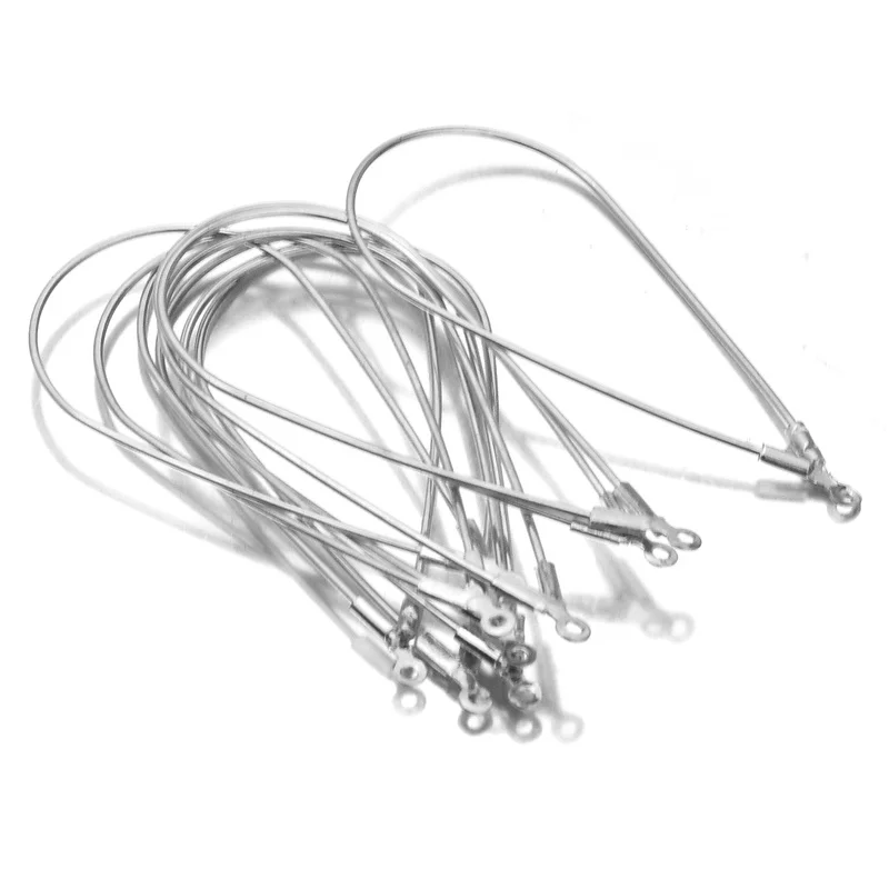 Aiovlo 10pcs/lot Copper Metal with Holes Popular Geometric Water Drop Pattern Earrings Pendants DIY Handmade Jewelry Accessories