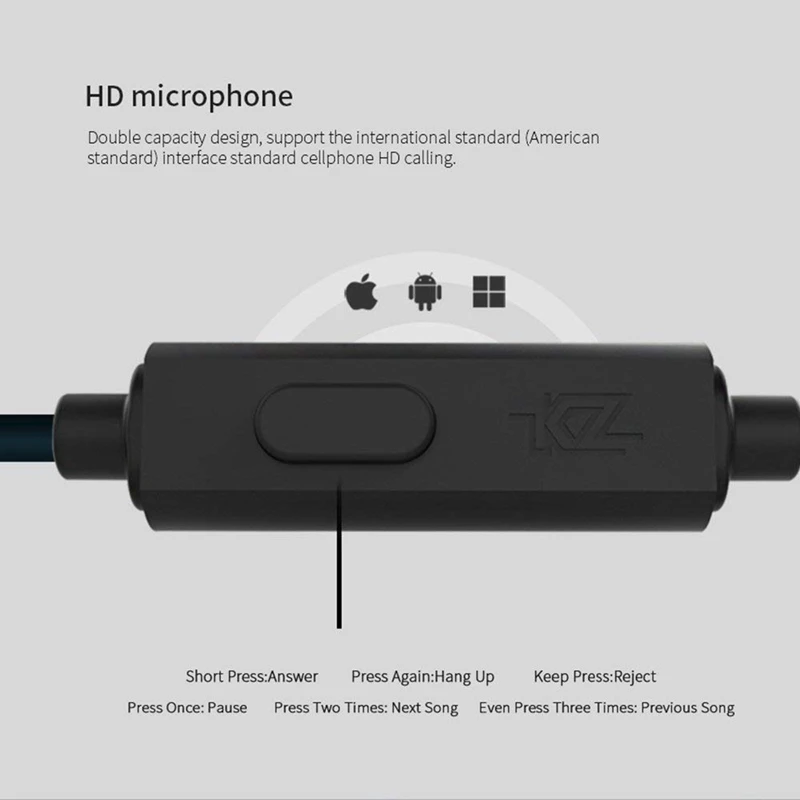 Плотным верхним ворсом KZ ZS6 четыре излучателя стерео наушники вкладыши 2DD+ 2BA 2-контактный металлический корпус наушников Шум шумоподавления Отсоединяемый кабель монитора HIFI DJ