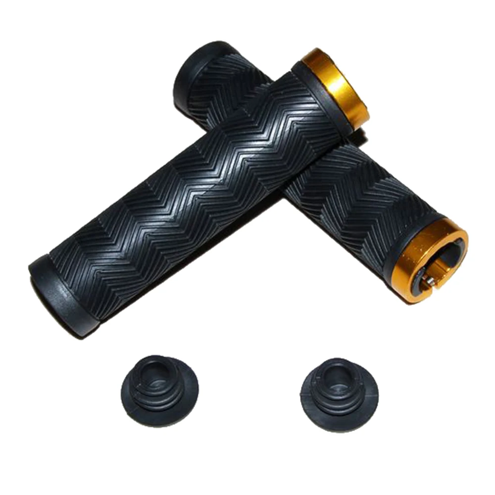 1pair Bicycle Handlebar Grips MTB Road Bike Handle Bar End Anti-Slip Rubber Mountain Bike Soft Lock On Handlebar Cover BC0212 (5)