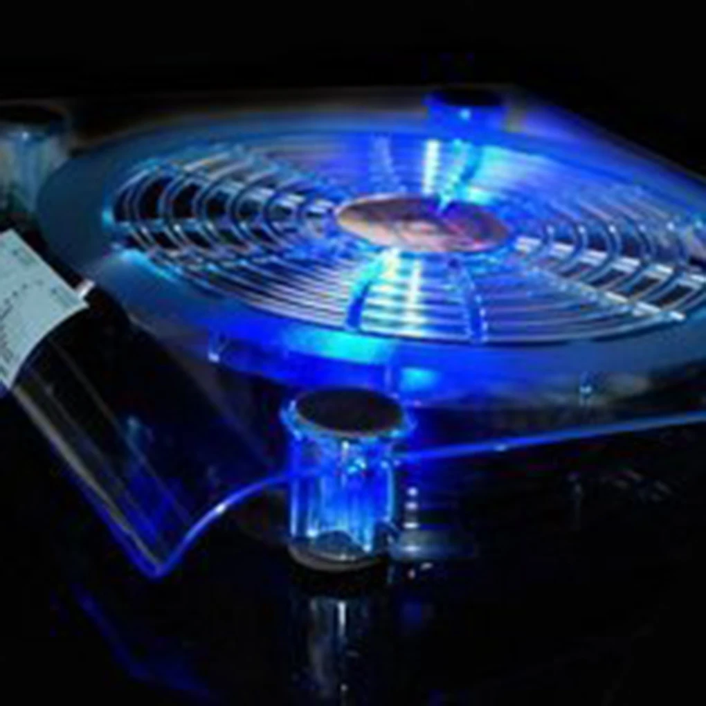 1 шт. usb-вентилятор для ноутбука синяя светодиодная подсветка радиатора подставка для портативного компьютера охлаждающая подставка для компьютера теплоотвод кронштейн случайный цвет