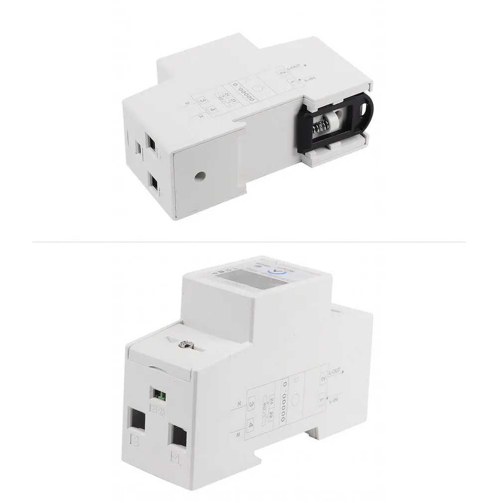 Din-рейка 5-80A AC 230V 50Hz однофазный ваттметр Потребляемая мощность ватт счетчик электроэнергии кВт-ч с функцией сброса