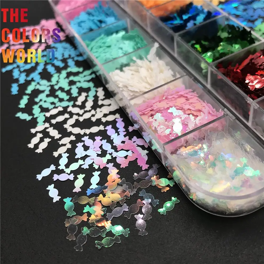 TCT-494 Candy Nails Glitter Sugar Nail Art Decoration Manicure Nagel Konst Clothes Decoration Festival Accessories B