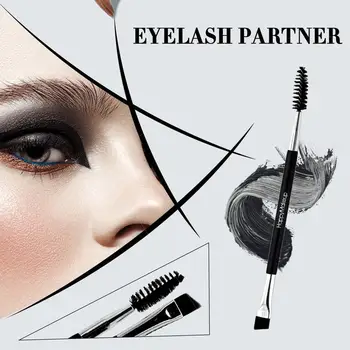 

Double Head Wooden Handle Eyebrow Brush Comb Portable Size Facial Makeup Cosmetic Eyebrow Brush Tool