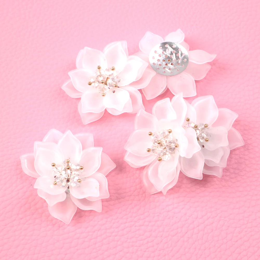 David accessories размером 45*45 мм 10 шт./лот акрил с украшением в виде кристаллов детское нарядное платье, украшенное бусинами и цветами, ювелирные изделия бант для волос сделай сам, сумок, обуви, ремесла, украшения, 10Yc7390 - Цвет: 1089705001