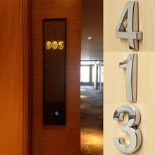 

Room Number 0-9 Digits Stickers Plate Sign Numeral Door Plaque Apartment Home Hotel Office Door Address Sticker ABS plastic