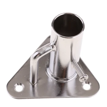 

90 Degree Boat Deck Hand Rail Fitting, Heavy Duty Triangular Base Accessories for 1-inch 25mm Tube, Marine 316 Stainless Steel