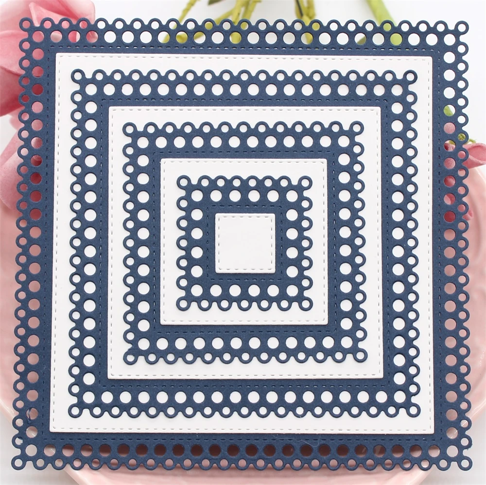 Circle Square Frames Metal Cutting Dies Scrapbooking Embossing DIY Stencil Craft Circle Square Frames Metal Cutting Dies Scrapbooking Embossing DIY Stencil Craft