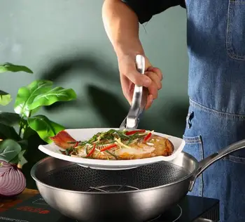 

new 304 stainless steel non-slip and heat insulation tray picker is heat picker proof