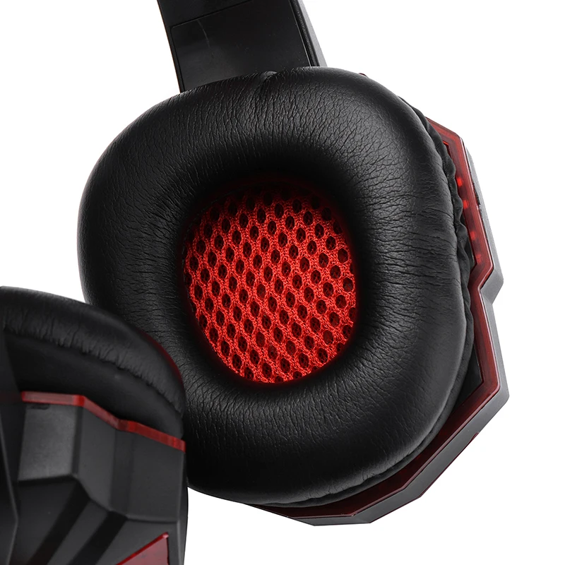 For Computer PS4 1pc Professional Led Light Gamer Headset Adjustable Bass Stereo PC Wired Gaming Headphones With Mic Pohiks
