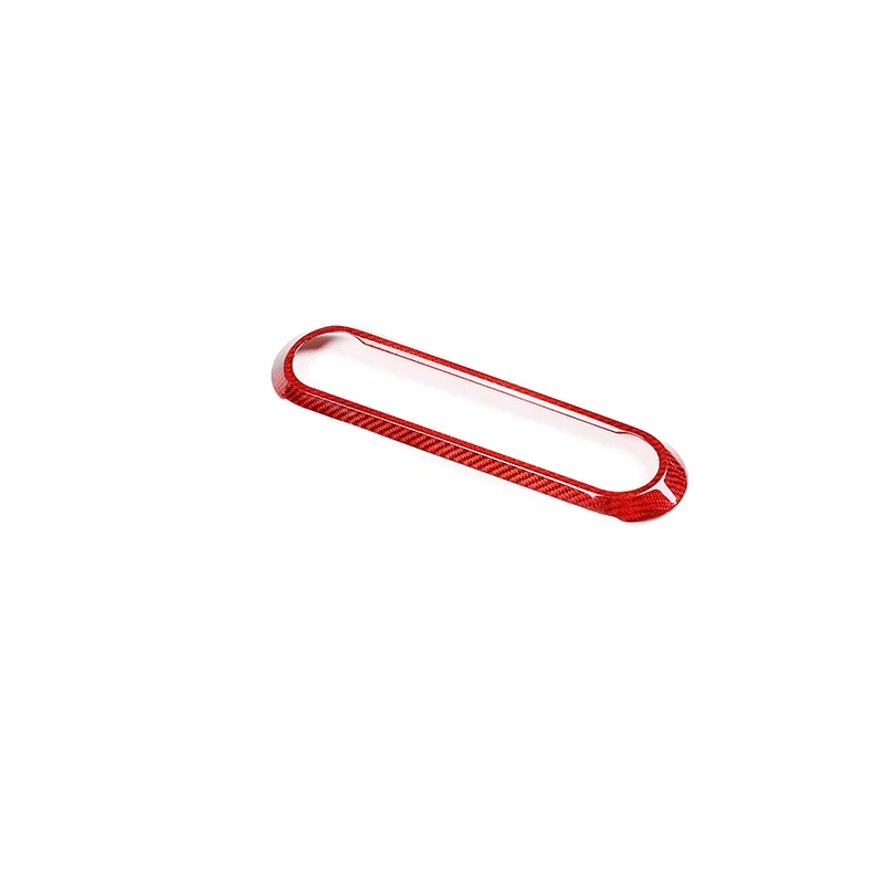 Red Real Carbon fiber For Alfa Romeo Giulia Stelvio Center Air Conditioning Adjustment Frame Trim Car Accessories