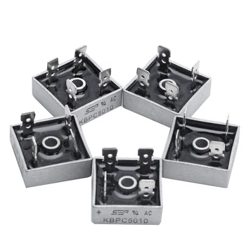 

5 x KBPC5010 1000V 50A Metal Case 4 Pin Single Phase Diode Bridge Rectifier Q6PA