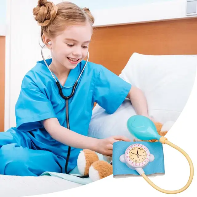 Kids Stethoscope Children's Simulation Sphygmomanometer Doctor Toy Medical Learning Toy For Kids Role Play Doctor Game Education 2