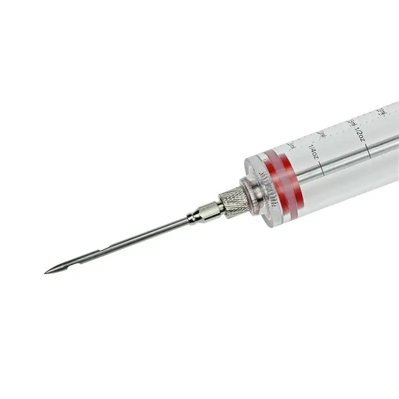 PP Stainless Steel Needles Spice Syringe Set BBQ Meat Flavor Injector Kithen Sauce Marinade Syringe Accessory Meat Claws