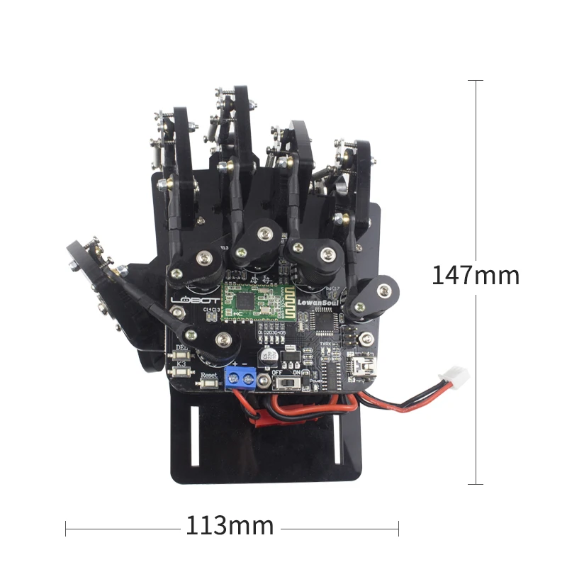 

Hot Open Source Somatosensory Glove Wearable Mechanical Exoskeleton Sensor Control Robot Hand Fr Arm RC Car