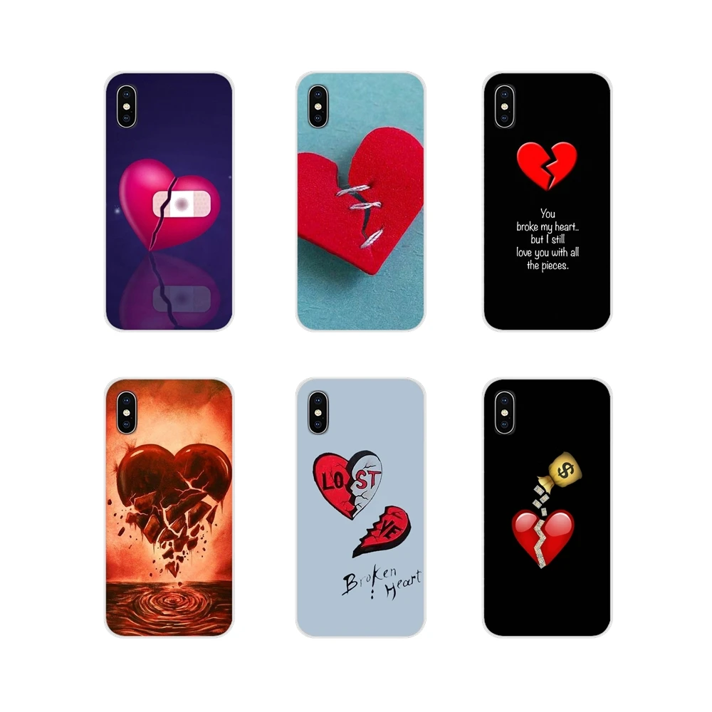 For Samsung Galaxy J1 J2 J3 J4 J5 J6 J7 J8 Plus 2018 Prime 2015 2016 2017 Broken Heart New Accessories Phone Cases Covers | Мобильные