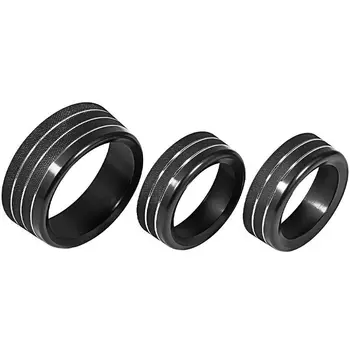 

3* Knob rings For Dodge Challenger Charger 2015-2019 Black Accessory Parts