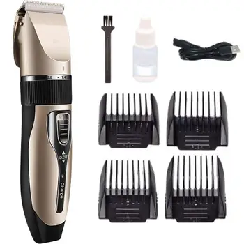 

Drop Ship Pet Electric Clipper Rechargeable Low-noise USB Hairdressing Shaving Electric Cat Dog Hair Trimmer Grooming Cutter