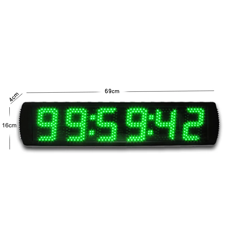 LED digital high brightness sports countdown clocks big lap timer clock marathon car race timer stopwatch Wall Clock Clock Parts