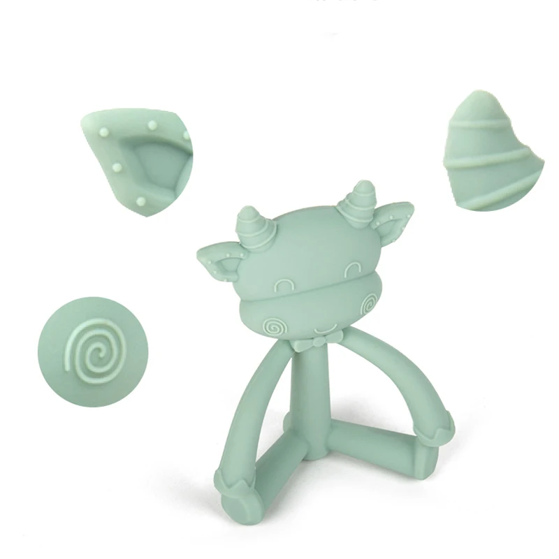 Детский Прорезыватель трёхмерный силиконовый Molar Stick Bite Music Toys товары для мамы и