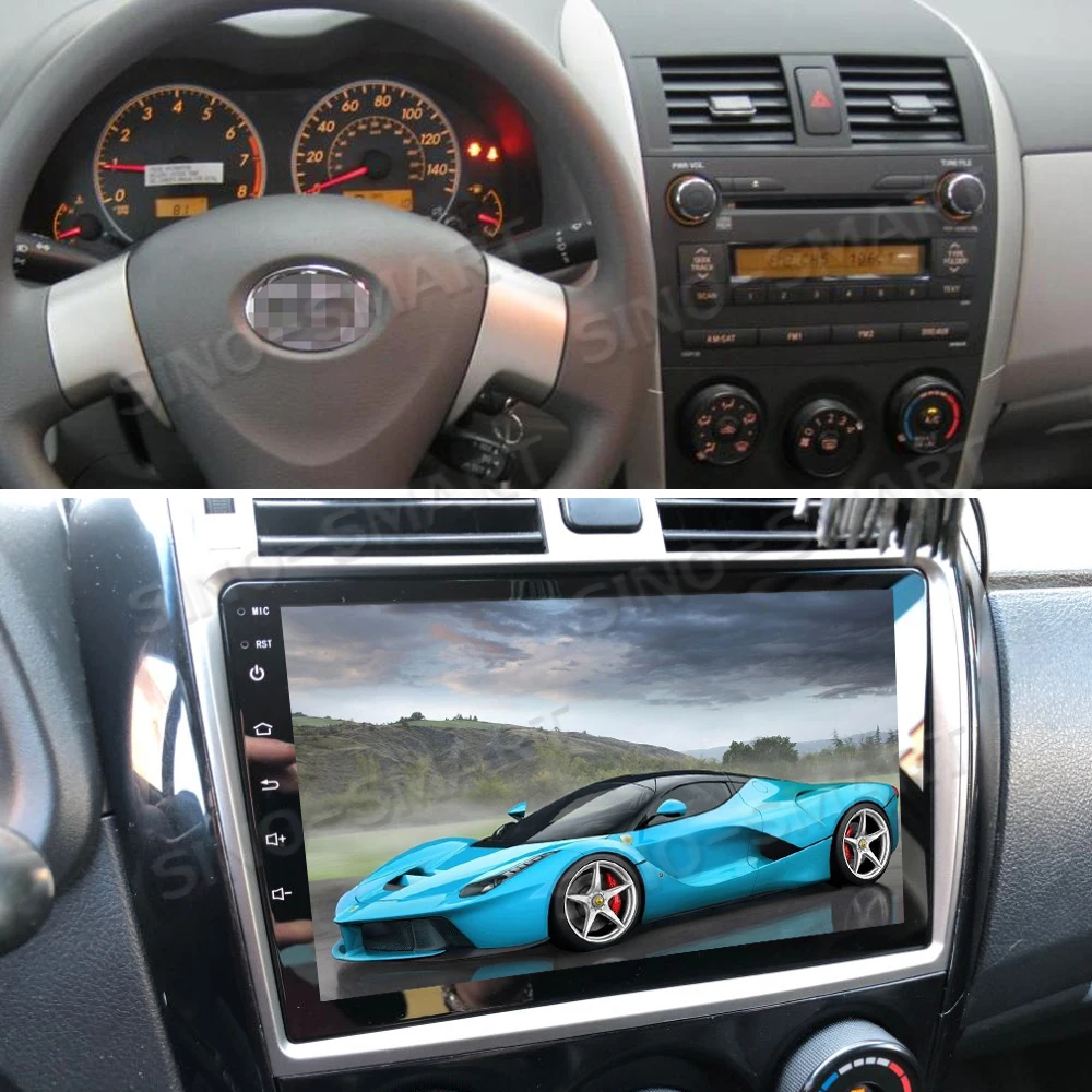 Sinosmart Android 8,1 Автомобильный gps навигатор для Toyota Lewin Corolla 2009 2010 2011 2012 2013 Carplay опционально