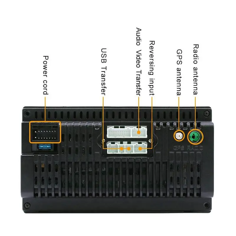HD car Bluetooth MP5 Player New 7-inch Android 9.1 4 Core 1G+16G Car Double Ingot Android GPS Navigation One Machine