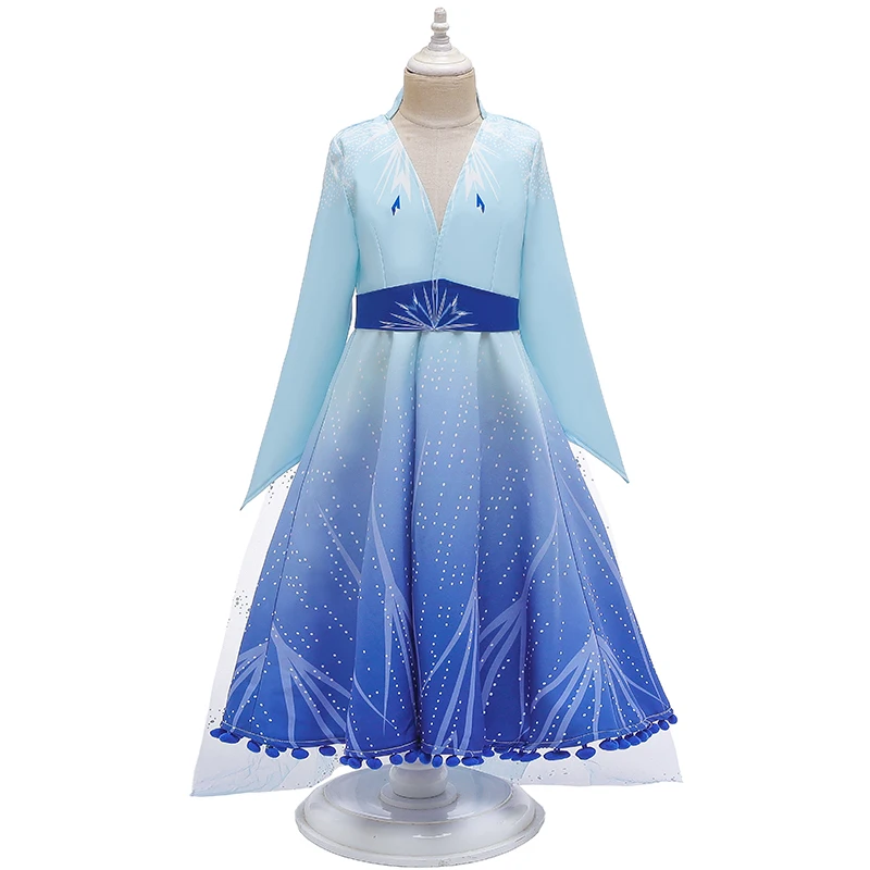 

Ice Snow Story 2 Girl Princess Elsa Dress Set For 3-14 Years Girls Clothing Children Christmas Birthday Party Cosplay Anna Elza