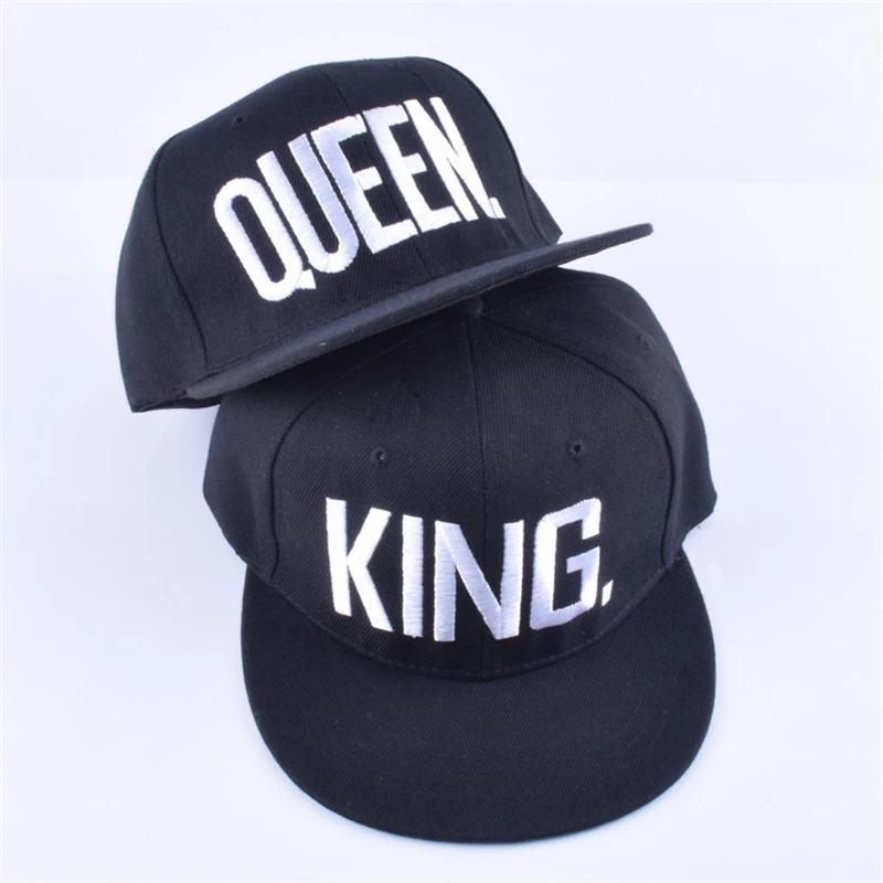 KING QUEEN бейсболки с вышивкой Lover для мужчин и женщин бейсболка чёрная хип-хоп кепка Snapback шапки, chapeau Мужская кепка hat0031
