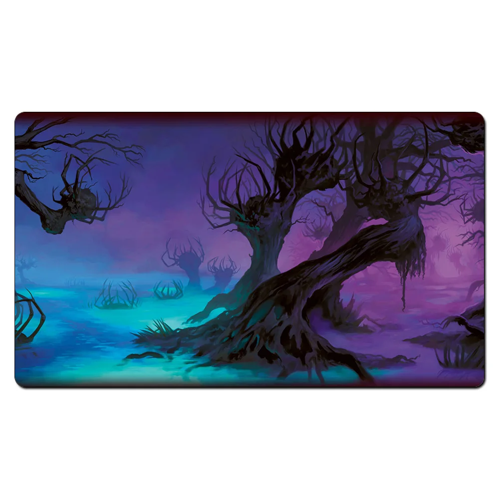Many Choice Zendikar Basic Lands Card Games Custom Playmat Mountain Playmat,Board Games Ultra Table with Pro Free Bag - Color: Warrenmahy Landscape