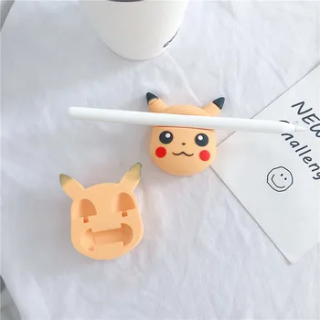 

3D Cute Cartoons Silicone Pencil base For Apple Pencil 1 st 2 nd Generation Touch Pen Stylus base capacitive pen penholder