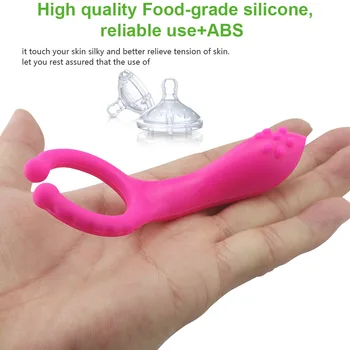 Silicone G spot Stimulate Vibrators Dildo Nipple Clip Vagina Clitoris Masturbate Vibrator Adults Sex Toys For Couple ZD0236 2