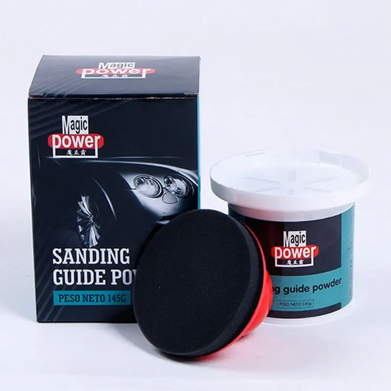 150g Black Dry Guide Coat Powder Shows Imperfections & Scratches on Paint