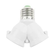 Е14 до 2 Е27 адаптер преобразования гнездо высокое качество Материал огнестойкий материал Е14 до 2 Е27 Y Форма гнездо адаптер патрон лампы