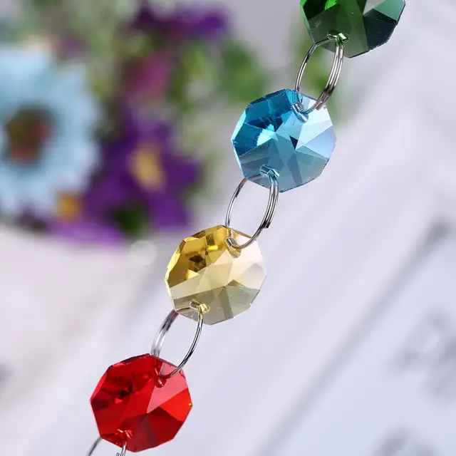 Diy Crystal Sun Catchers Chandelier Kristályok Golyó Prizma Medál Szivárványkészítő Lógó Csakra Kaszkád - Image 6