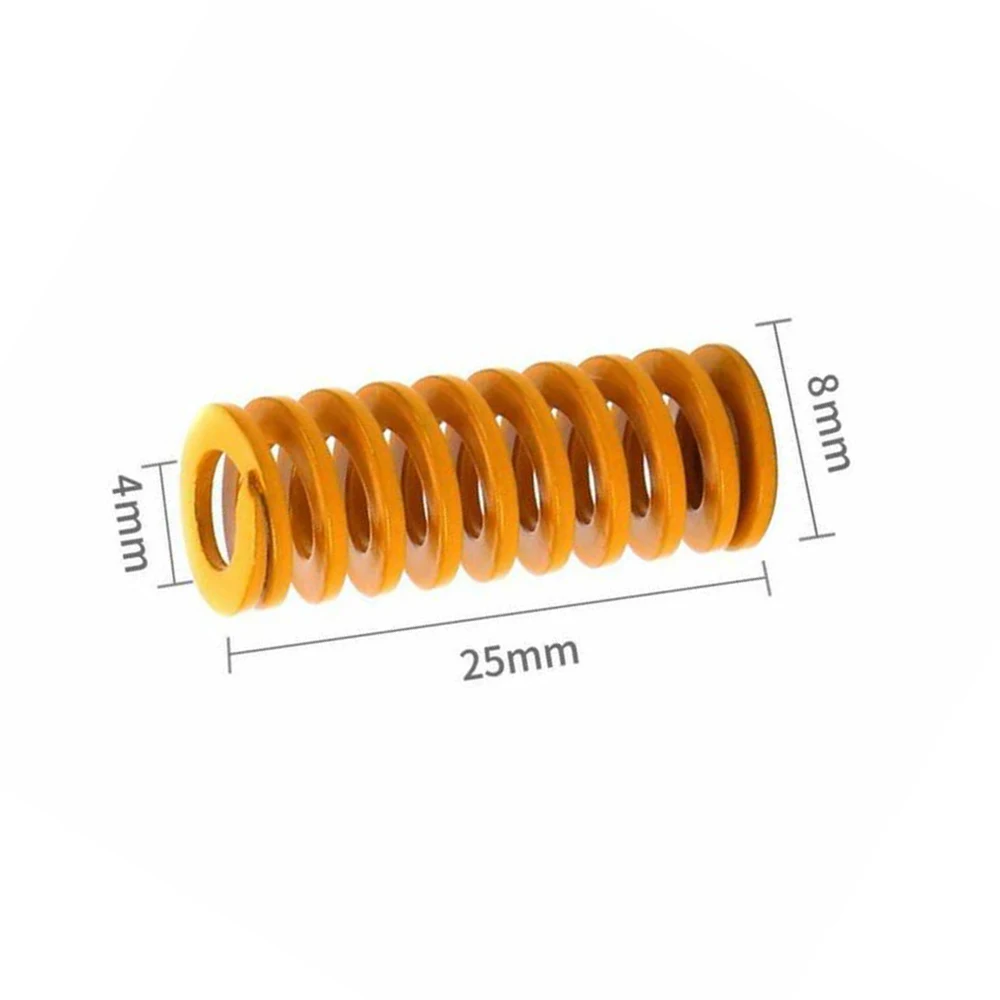 

10pcs Heatbed Spring Compression Metal Yellow Replacement For 3D Printer