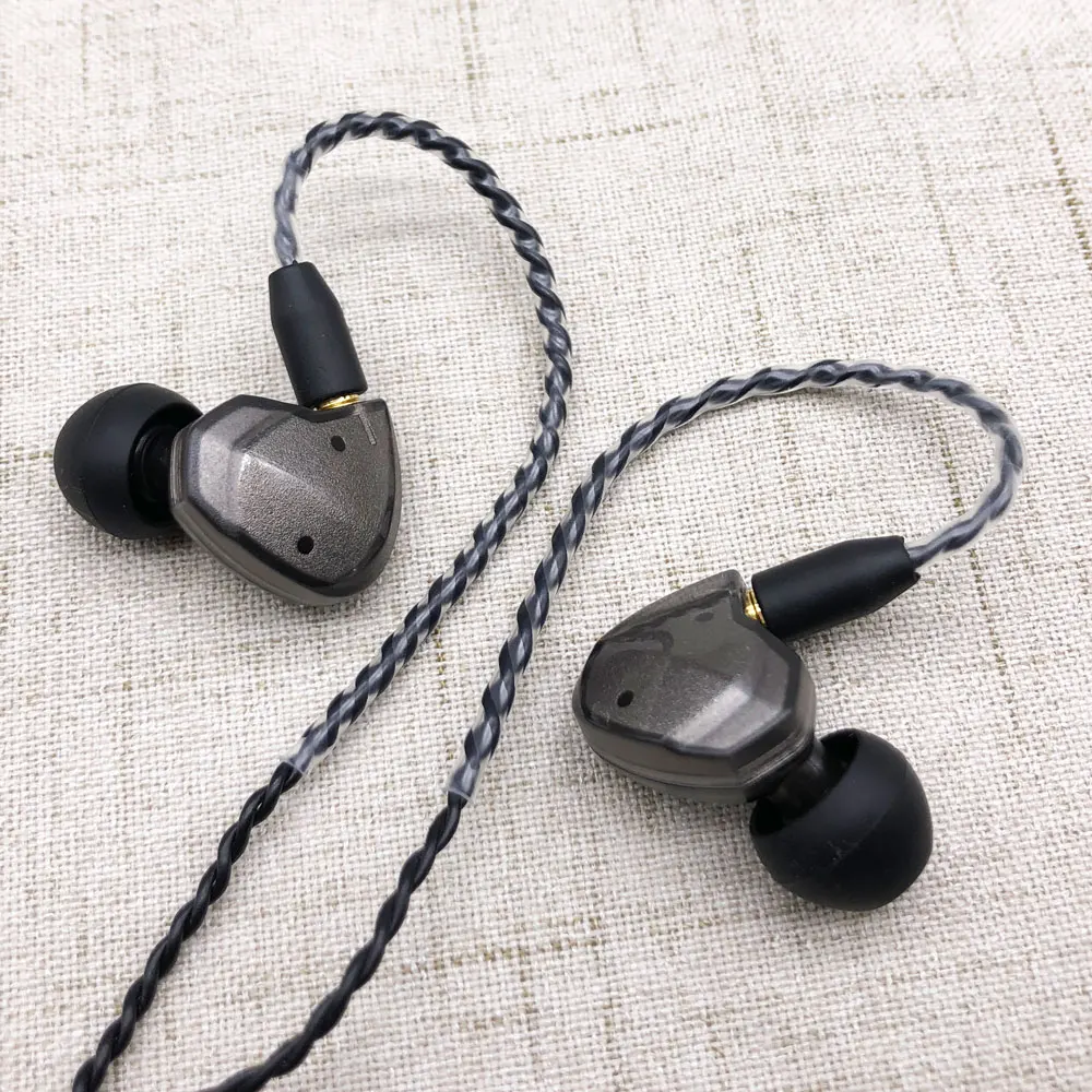 Гибридные наушники Tiandirenhe TD2 1ba + 1DD Knowles 27305 BA Drive HIFI с обновленным кабелем MMCX для