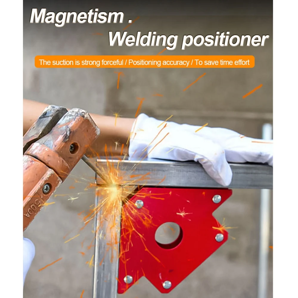 

1Pc 75LBS Magnetic Arrow Welding Holder Clam Magnetic Clamp 3 Angles Arc Welder Soldering Tool Locator Suction Welder Positioner
