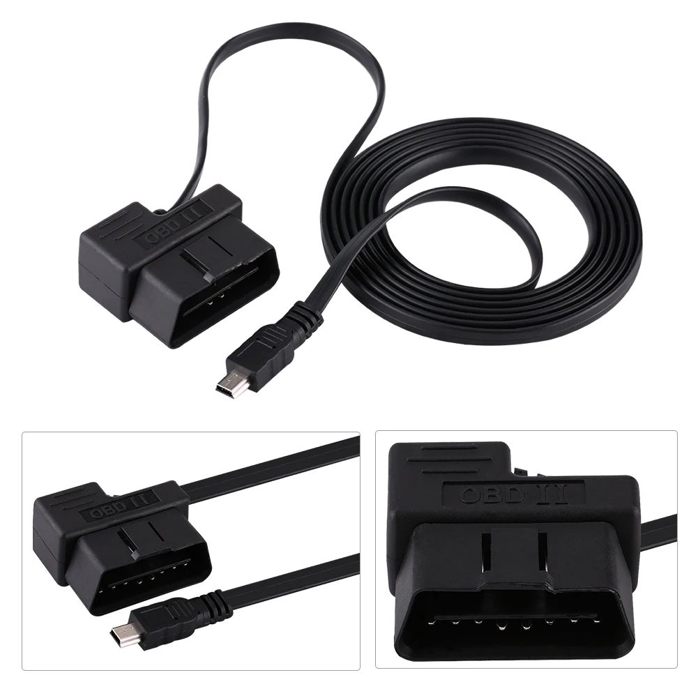 Диагностический кабель удлинитель OBD2 EOBD 180 см 16 контактов|Кабели адаптеры и
