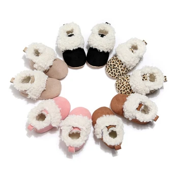 

Baby Girl Boy Snow Boots Newborn Winter Boots Infant Kids New Soft Bottom Shoes