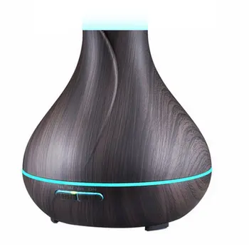 

Air Purifier Ultrasonic Air Humidifier Wood Grain LED with Remote Control Wood Grain Colorful Light Oil Purifier 020