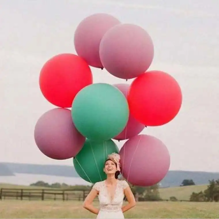 2Pcs 36" Inch Giant Large Big Latex Ballon Wedding Home Party Helium Decorat JF 