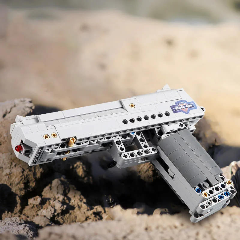 

Small building blocks pistol 98K sniper rifle Puzzle assembled DIY children's toys Pistol model