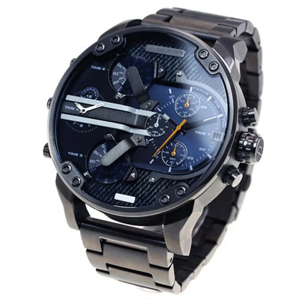 

Men's Watch Fashion Personality Big Dial Trend Watch Stainless Steel With Quartz Watch Business Watch