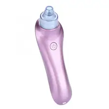 4 заменяемые головки вакуумный удаления поры, акне всасывания моющее средство по уходу за лицом фиолетовый инструмент для удаления прыщей