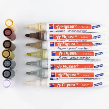 

2 colors Tile White Mark Pen Gaps Repair Refill Grout Refresher Shower Bathroom Paint Cleaner Filling Porcelain Agents Wall